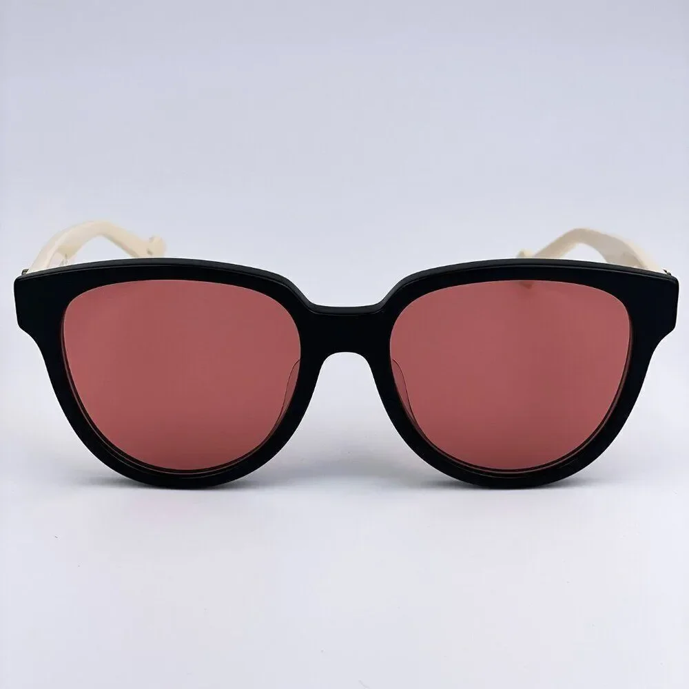 SALE! NEW Gucci GG0960SA 004 Black White Orange Square Women Sunglasses